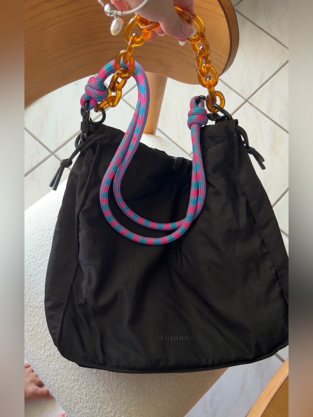 Black Nylon Bag (ROTUNDA) - Picture 5 of 5